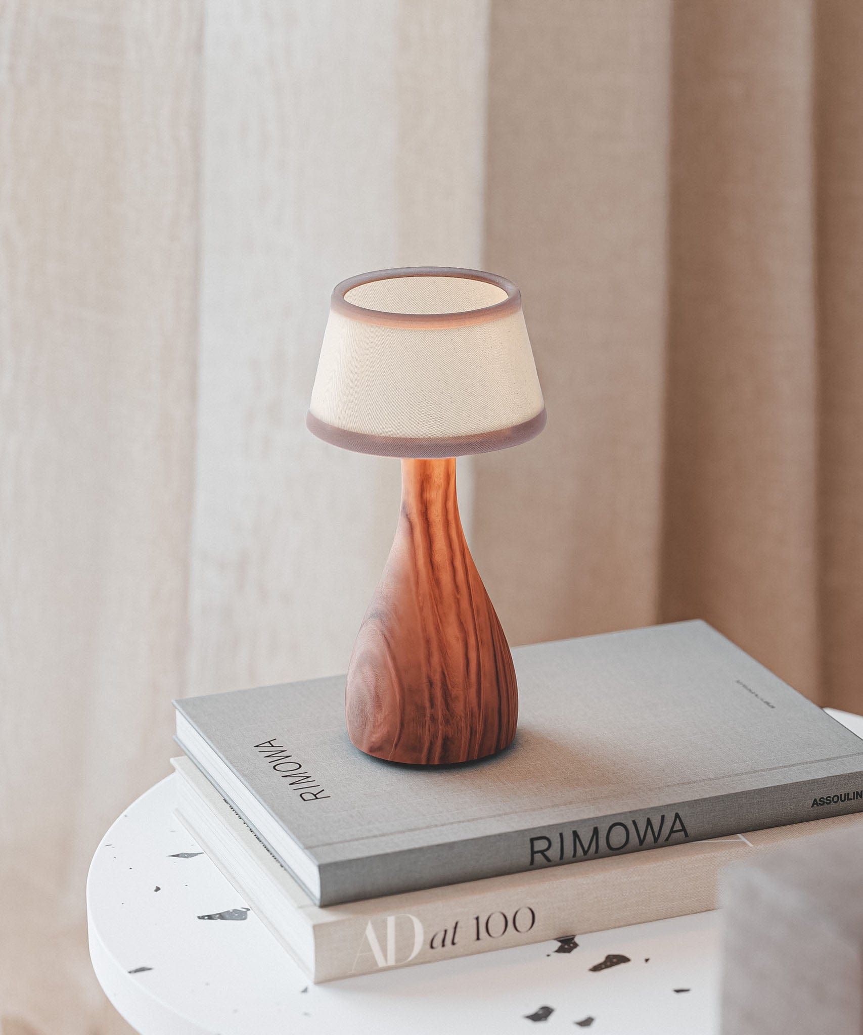 Mini wood online lamp